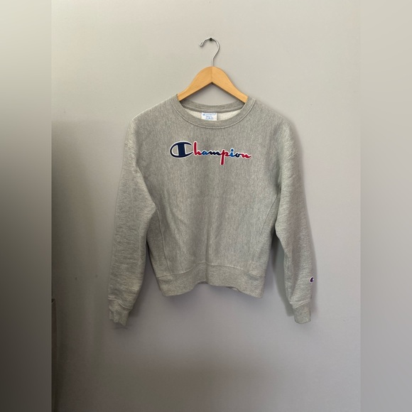 Women's Crew Neck Chenille Reverse Weave Sweatshirt Champion Size S - Picture 4 of 12